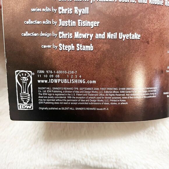 Silent Hill Sinner's‎ Reward Graphic Novel FIRST PRINTING - Picture 6 of 6